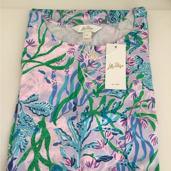 Lilly Pulitzer Bryson Dress Multi Seacret Escape New In Package - Picture 11 of 12